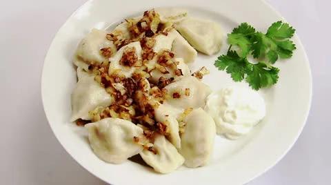 Russian national ravioli  Stock Footage 24876410
