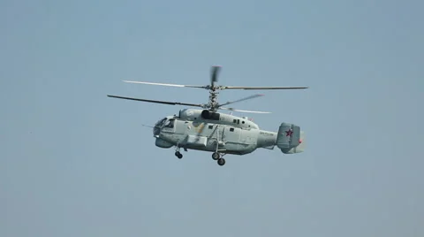 Russian naval helicopter Stock Footage 40486159