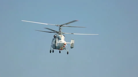 Russian naval helicopter Stock Footage 40486282