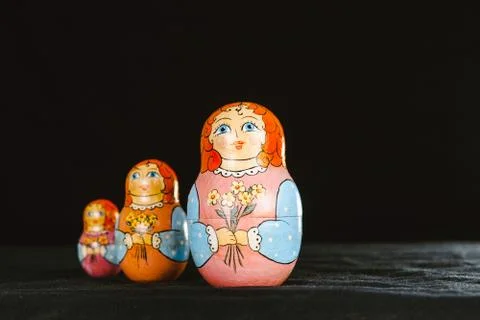 Russian nested doll Stock Photos