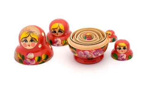 Russian nested dolls. Stock Photos