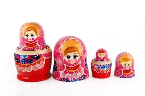 	Russian nested dolls  Stock Photos
