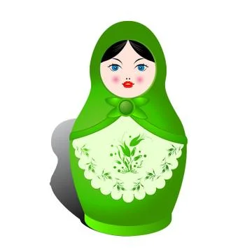 Russian nesting doll Stockillustratie