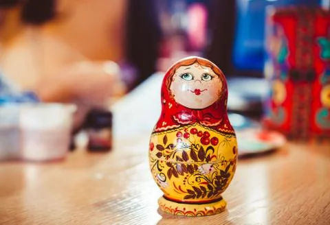 Russian nesting doll Stock Photos