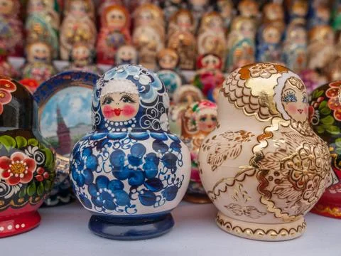 Russian Nesting Dolls Stock Photos