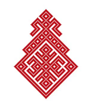 Russian old embroidery and pattern Stock-Illustration