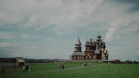 Russian old temple Stock-Footage 69055884