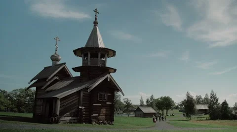 Russian old temple Stock-Footage 69055897