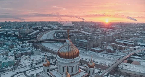 Russian Orthodox Cathedral Stock-Footage 92965610