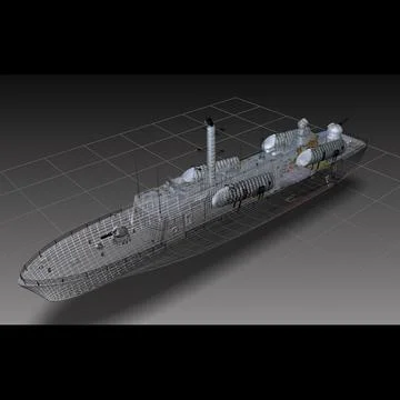 3D Model: Russian OSA-II Class Missile Boat #91437545