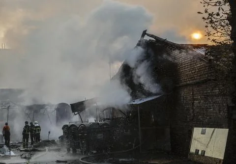 Russian overnight attack kills at least two in Kyiv, Ukraine - 08 Sep 2026 Stock Photos