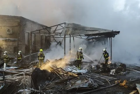 Russian overnight attack kills at least two in Kyiv, Ukraine - 08 Sep 2026 Stock Photos