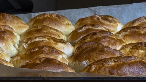 Russian pastries Stock Photos