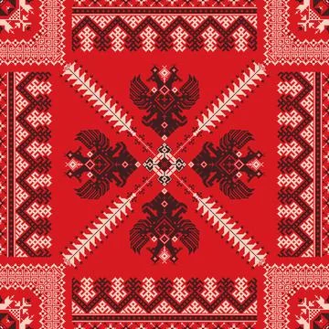 Russian pattern 87 Stock Illustration