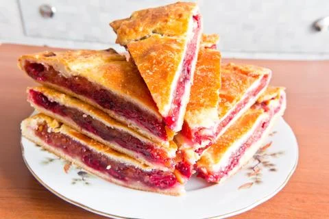 Russian pie Stock Photos