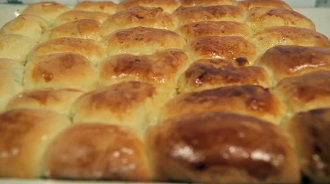 Russian pies on a baking sheet Stock Footage 47564154