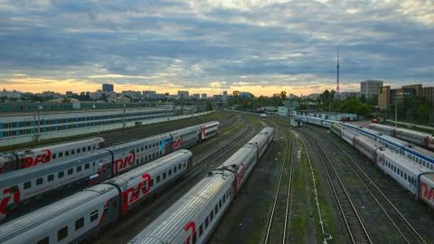 Russian Railways Stock Photos
