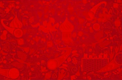 Russian red background, vector illustration Stock Illustration