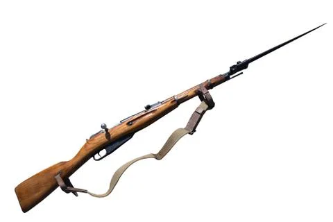 Russian rifle of the first and second world war Stock Photos