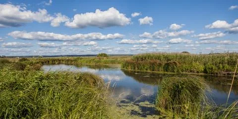 Russian river Stock Photos