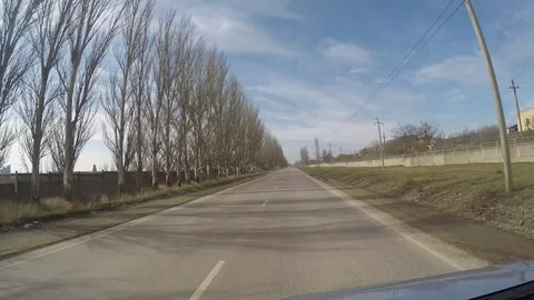 Russian Road gopro spring Stock Footage 90027414
