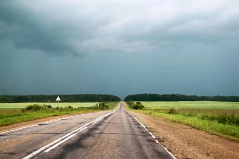 Russian road Stock Photos