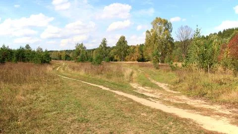 Russian road Stock Photos