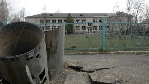 Russian rocket stuck in asphalt Vidéo 195630637