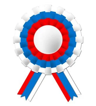 Russian rosette indicates national flag and badge Иллюстрация