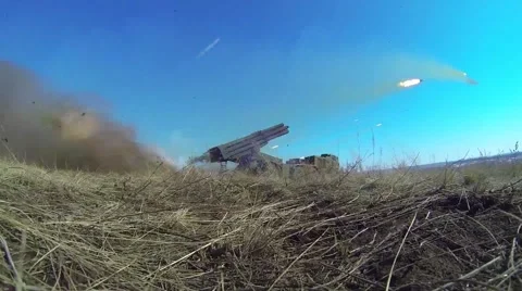 Russian RSZO Uragan Stock Footage