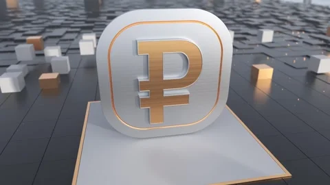 Russian Ruble Stock Footage 268861688
