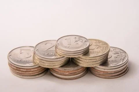 Russian ruble Stockfoto's