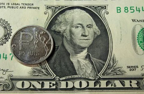 Russian ruble Stock Photos