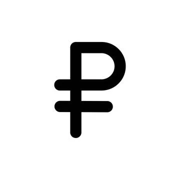 Russian ruble sign. Ruble vector icon. RUB Stock Illustration