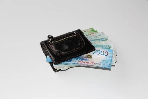 Russian rubles Stock Photos