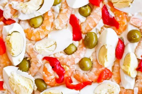 Russian salad Foto stock