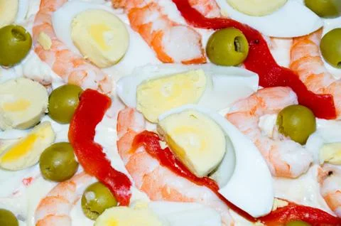 Russian salad Stock Photos