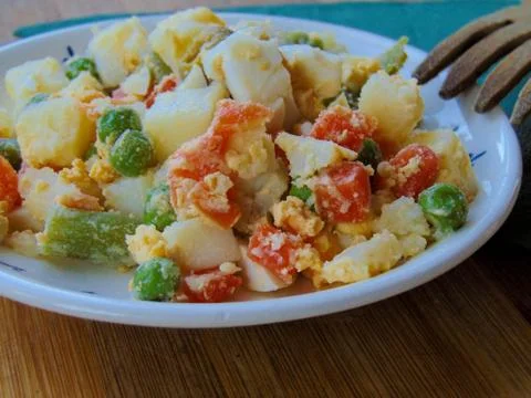 Russian salad. Stock Photos