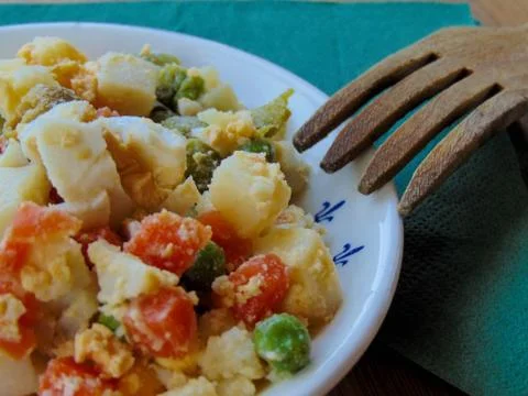 Russian salad. Foto stock