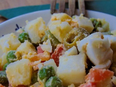 Russian salad. Stock Photos