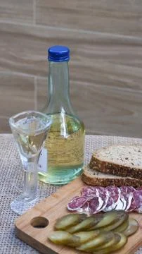 Russian samogon Stock Photos