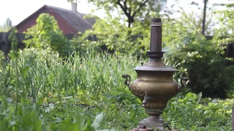 Russian samovar Stock Footage 5393711