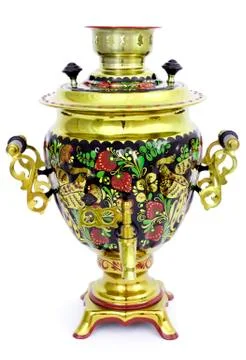 Russian samovar Stock Photos