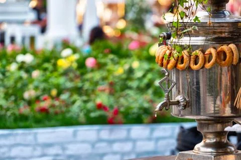 Russian samovar Foto stock