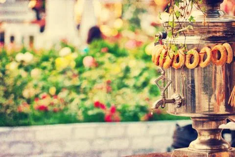 Russian samovar Stock Photos