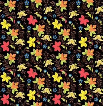 Russian seamless pattern. Stock Illustration