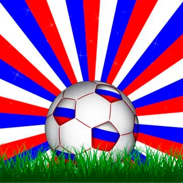 Russian soccer ball, vector Stock Illustration