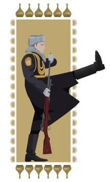 Russian soldier Stock-Illustration