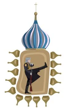 Russian Soldier Stock Illustration
