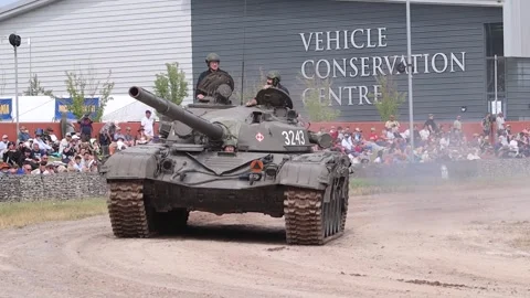 Russian Soviet T72 Main Battle Tank Stock Footage 244998318